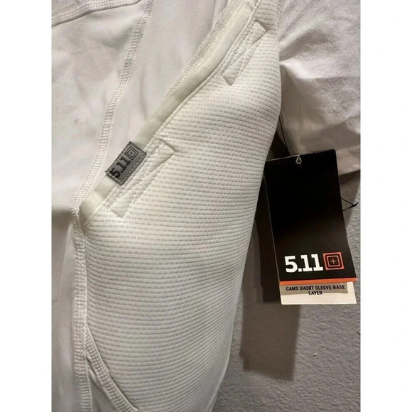 Conceal Carry Mens Undershirt Base Layer Shirt White Size Small New - Picture 2 of 9